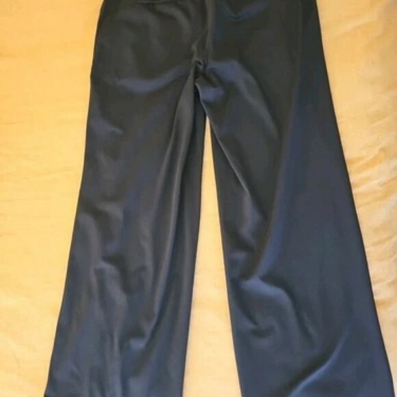 Land's End Wide Leg Mid Rise Pull-on Black Pocket Pants S (6-8) Flattering EUC - Picture 4 of 9
